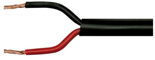 Câble Électrique 2 x 0,5 mm2 100 mètres Conducteurs Cuivre Gaine PVC Noir pour Éclairage LED