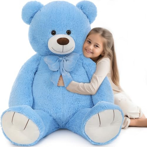 MorisMos 120cm Riesen Teddys Teddybär, 1.2m Teddy bär groß XXL,Kuscheltier XXL Geburtstag Mädchen Freundin Frauen Mutter Kinder
