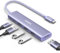 UGREEN USB C Hub HDMI 4K 5 in 1 USB C to USB 3.0 Adapter 5Gbps Compatible with MacBook Pro Air M3 M2 M1, iPad Pro Air, iPhone 16 Plus Pro MAX, Galaxy S24 Plus Ultra, Surface Pro 9 (Purple)