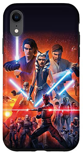 Hülle für iPhone XR Poster zu Star Wars The Clone Wars Die letzte Staffel