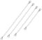 Operitacx 4pcs Stainless Steel Extender Chain with Lobster Clasp for DIY Jewelry Making Necklace and Bracelet Extenders in Lengths