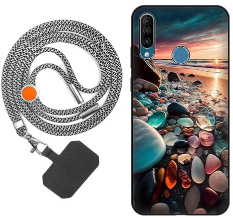 vingarshern Handyhülle Kompatibel mit Handy WIKO View 3 Hülle Silikon Rückseite mit Muster Design,Weich Stoßfeste Anti-Kratzt Schutzhülle mit Handykette/Umhängeban,Bild*05