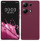 kwmobile Handyhülle kompatibel mit Xiaomi Redmi Note 13 Pro 4G Hülle - Handy Case aus weichem Silikon in Bordeaux Violett