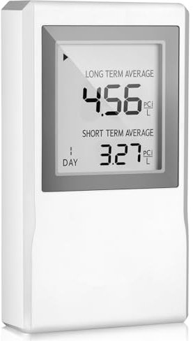 Détecteur de radon pour la maison, permet une surveillance à court et à long terme des niveaux de radon dans l'air, double utilisation pour accrocher et placer sur une table, version américaine Pci/L,