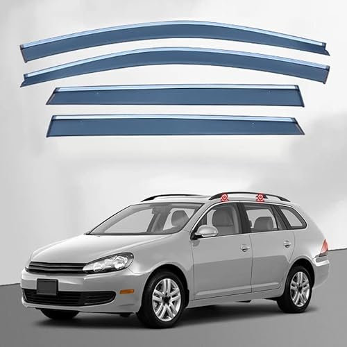 WFEIERT Windabweiser für VW Golf 6 Variant 2009-2012, Autofenster Windabweiser Regenabweiser Windschutz Auto zubehöR