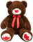 BEJOY Teddybär 91cm Plüschtier großer Bär Kuscheltier mit Liebe rotes Herz für Freundin und Kinder Geschenk, Schokolade
