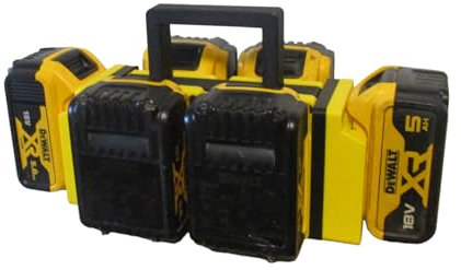 4PC 6PC Battery Carrier Holder Batteries Storage Tool Organiser for Battery DCB205 DCB205-2 DCB204 DCB200 DCB180 DCB206 DCB207 DCD985B DCD771C2 DCD7908