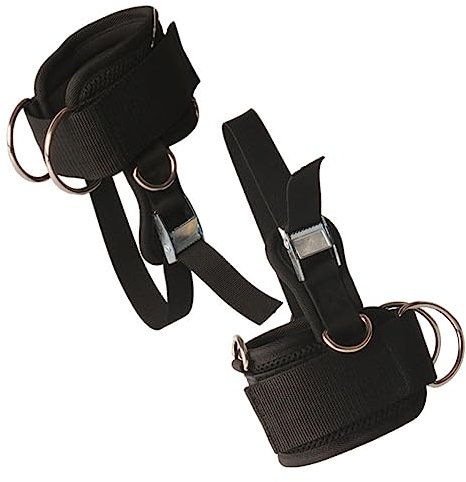 HONMEET 2pcs Ankle Straps for Workout Leg Training Ankle Bands Cable Machine Cuffs for Gym Fitness