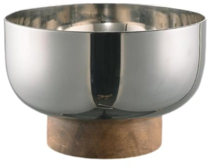 SiaBiced Bowl for Fruits, Decorative Serving Bowl on Stand for Kitchen Counter, Multi, 16.5x9.4 cm