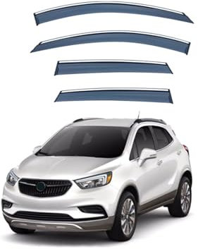 WUAISHBP Seitenfensterabweiser für OPEL Mokka X J13 2012-2019,Luftabweiser Seitenscheiben Regenschutz Regenabweise