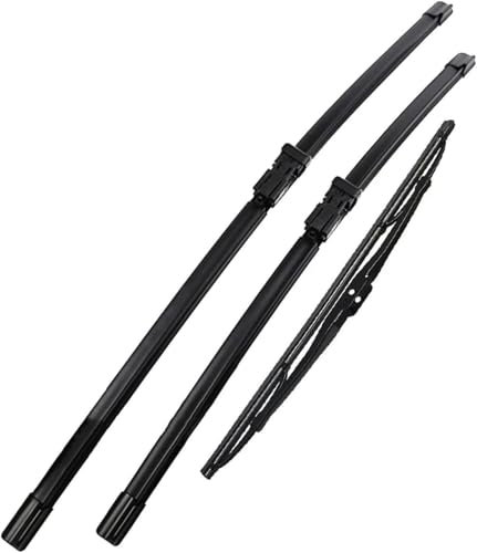 SMXTJBAI Juego de escobillas limpiaparabrisas Delanteras y traseras para Seat Ibiza 6L 2006-2008, escobillas Paras