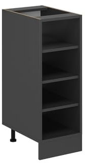 Vicco Küchenregal R-Line, offener Küchenschrank, Anthrazit, 30 cm ohne Arbeitsplatte