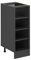Vicco Küchenregal R-Line, offener Küchenschrank, Anthrazit, 30 cm ohne Arbeitsplatte