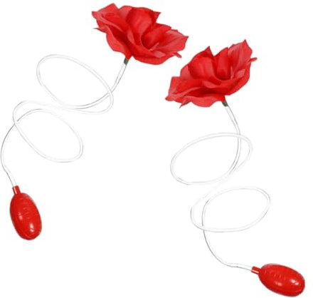 Abaodam 2 Stück Knifflige Sprührose Halloween-streiche Für Erwachsene Spritzspielzeug Streichset Für Squirt-Trick- Gefälschte Rosen Blume Aprilscherze Streiche Rot Plastik