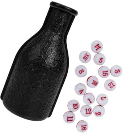 KONTONTY Pool Zählflasche Aus Kunststoff Für Billard Tisch Mit Roter Und Weißer Erbsen Zähler Für Billardspiele Und Zubehör