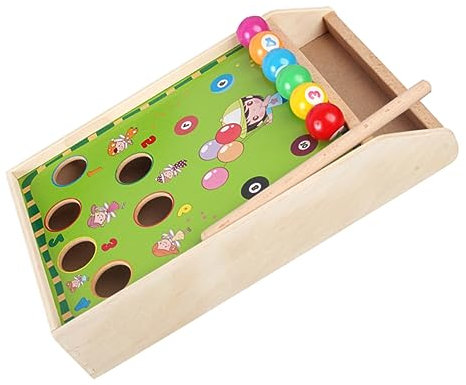 Sosoport Mini Mesa De Billar para Adultos De Viaje para Mesa De Oficina De Billar Pequeña