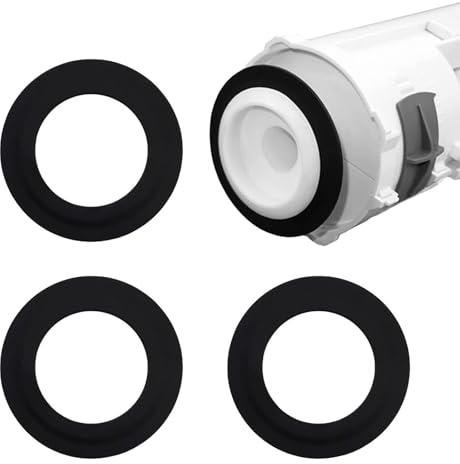 3pcs Replacement Toilet Flush Valve Rubber Seal Washer,Toilet Seal,Flush Valve Gasket for Siamp T-oilet Flush Valves 49 and 50,Leaking T-oilet Repair,to-ilet Cistern F-Lush Parts,to-ilet F-Lush