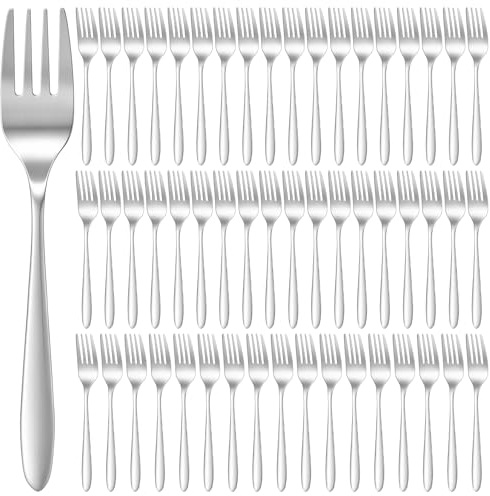 60 Pieces Forks Set (7.76 inch), Stainless Steel Fork Set Dinner Forks | Mirror Polishing Cutlery Table Forks for Home Kitchen Restaurant Hotel, Dishwasher Safe
