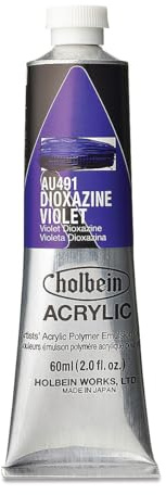 Holbein – Artist Heavy Body Acrylique – Tube 60 ML – Dioxazine Violet