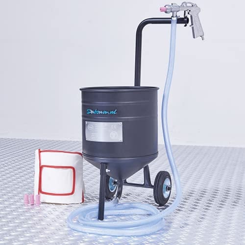 Mobiles Sandstrahlgerät XS - 15 Liter Sandstrahler Sandstrahlen Strahlkessel mit Zubehör