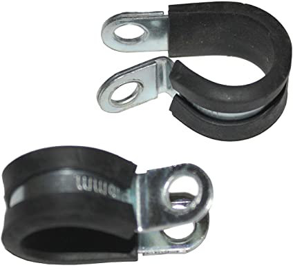 Lumonic 5x 19mm Rohrschellen mit Gummieinlage I Kabelschellen zum Schrauben I Schlauchschelle 19mm, Rohrschellen, Befestigungsschelle 19mm, Rohrhalter