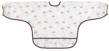 LÄSSIG Baby Kleinkind Langarmlätzchen Ärmellätzchen zum Binden Auffangschale/Long Sleeve Bib Little Water Swan
