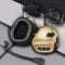 Zerone Microphone De Casque Antibruit Casque Tactique pour Jeux De CS(Marron)