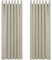 Deconovo Verdunklungsvorhänge Schlaufenschal Thermovorhang Polyester Gardinen Wohnzimmer Schlafzimmer 140x210 cm (BxH) Creme 2 Stücke
