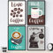 Nacnic Set de láminas de café. Posters de tipos de café. Café colorido 1. Tamaño A4