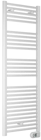 Termoarredo elettrico con termostato digitale Lazzarini Cortina EVO 1375X480 Bianco