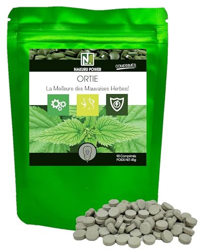 NAKURU | Ortie | 90 Comprimés de 500mg | Gamme Power | Fabriqué en France | La Meilleure des Mauvaises Herbes !