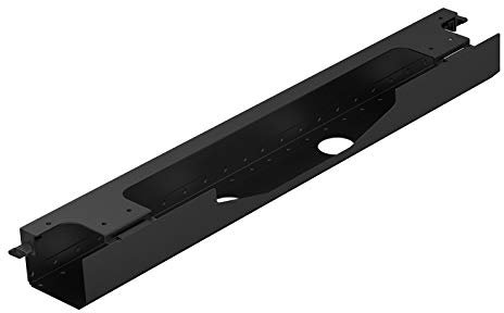 CAVO Kabelführung horizontal schwarz Kabelwanne 768 x 94 mm für Schreibtische