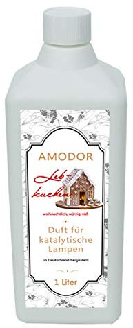 Amodor Lebkuchen 1 L, Raumduft für katalytische Lampen wie Lampe Berger