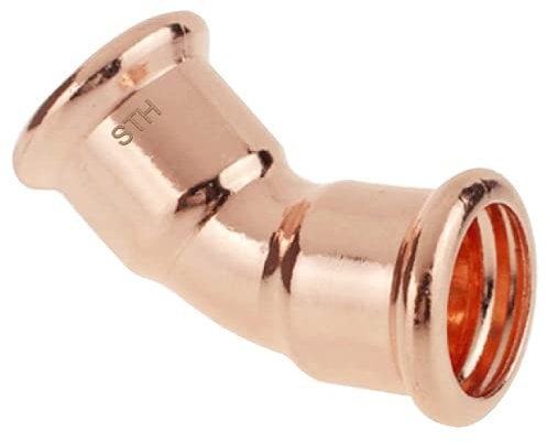 M-Press 15MM 45º Equal Elbow Water Press Fitting Pack of 10 (M-Profile)