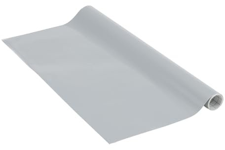 Venilia Klebefolie Greenline | Silber Grau Grey | 67,5cm x 2m, Stärke 95μ | selbstklebende Möbel-Folie, Dekofolie, Tapete, Küchenfolie | aus 100% recyceltem Plastik - ohne Phthalate | Made in EU