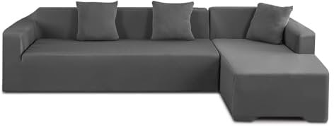 L-Form Sofabezug Couchbezug Schonbezug, 3+2 Sitzer Ecke Elastische Sofa Überzieher Ecksofabezug Universelle L-Förmige Sofa Bezug Sofaüberwürfe Stretch Abwaschbar, für Wohnzimmer Schlafzimmer