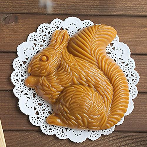 Keksformen Ei-Form Lebkuchenform aus Holz, Keksausstecher Ausstechformen,Cookie Backen Form,Plätzchenform Ovaler Keksstempel Prägeform Handwerk Dekorieren Backwerkzeug (A) (Eichhörnchen)