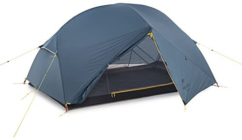 Naturehike Mongar Ultraleichte 2 Personen Zelt 20D Silikon Doppelten Camping Zelt (Blau)