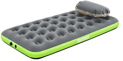 Bestway Luftbett mit Kissenpumpe Roll & Relax Single XL/Lo 188 x 99 x 22 cm