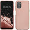kwmobile Case kompatibel mit Nokia G21 / G11 Hülle - Schutzhülle aus Silikon metallisch schimmernd - Handyhülle Metallic Rosegold