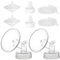 Belmikal Breastpump Parts Compatible with Spectra S1 S2 9 Plus Motif Luna Ameda MYA Cimilre 26mm Flange Valve Tube Backflow Protector Replacement Kit for Spectra Accessories/Parts