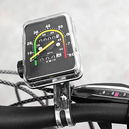 RiToEasysports Fahrrad-Tachometer, Kunststoff Wasserdichter Fahrrad-Code-Tisch Mechanischer Kilometer Zähler Computer mit Reset