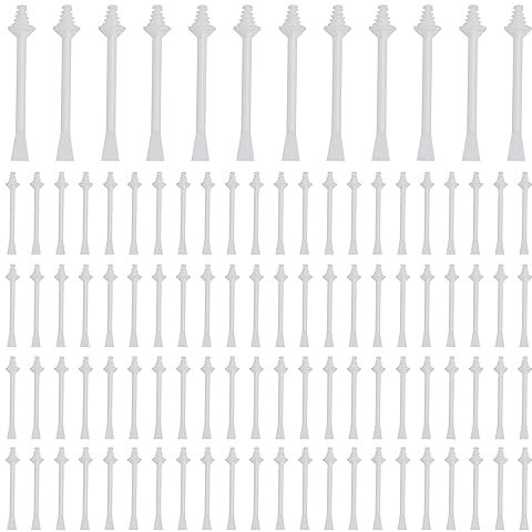 MIVAIUN 100 Stück Nasenwachs Stäbchen, Nasenhaar Wachs Applikatoren, Dual-Verwendung Nasenwachs Sticks, Wax Stick, Kunststoff Nasenwachs Stäbchen Applikatoren, für Reinigen von Nasenlöchern