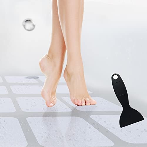 cocofy Adhesivo antideslizante para ducha transparente, XXL, grande, 15 x 15 cm, antideslizante para bañera y ducha, sin BPA