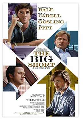 Filmposter The Big Short auf Leinwand, Schlafzimmer, Dekoration, Sport, Landschaft, Büro, Raumdekoration, Geschenk, ungerahmt, 50 x 75 cm