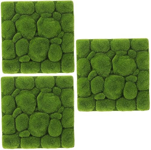 Garneck 3 STK Simulierter Moosschaum Künstliche Moosfelsen Platten Moos Schaummoos Dekoration Rasenlandschaft Kirschdekor Simulation Moossteinschaumplatte Anlage Hintergrundpad Wandbehang
