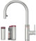 Quooker Wasserhahn Flex Voll Edelstahl & PRO3 Reservoire für kochendes Wasser Heißwasser & Cube für gekühltes sprudelndes Wasser Sprudelwasser mit BieTal® Keramiktasse 355 ml