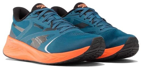 Reebok Unisex's Energen Tech Plus 2 Sneaker, Escape Blue Black Super Coral, 40 EU