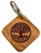 Rienco Portachiavi Albero della Vita in Legno Massello - Portachiavi Uomo e Donna, Ciondolo Portafortuna da Regalare - Regalo Speciale per Donne, Ragazze, Amici, Sorella e Amanti dello Yoga