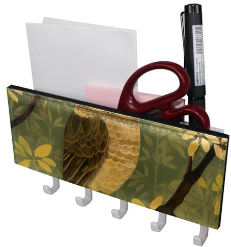 YTYVAGT Wandhaken, Klebehaken zum Aufhängen, Ast, niedliche Eule, Wandhaken